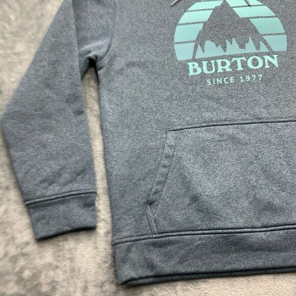 Burton Men's Pullover Hoodie Sweatshirt Gray • XS - Picture 6 of 13